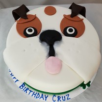 Dog - Bulldog Face Cake (D,V)